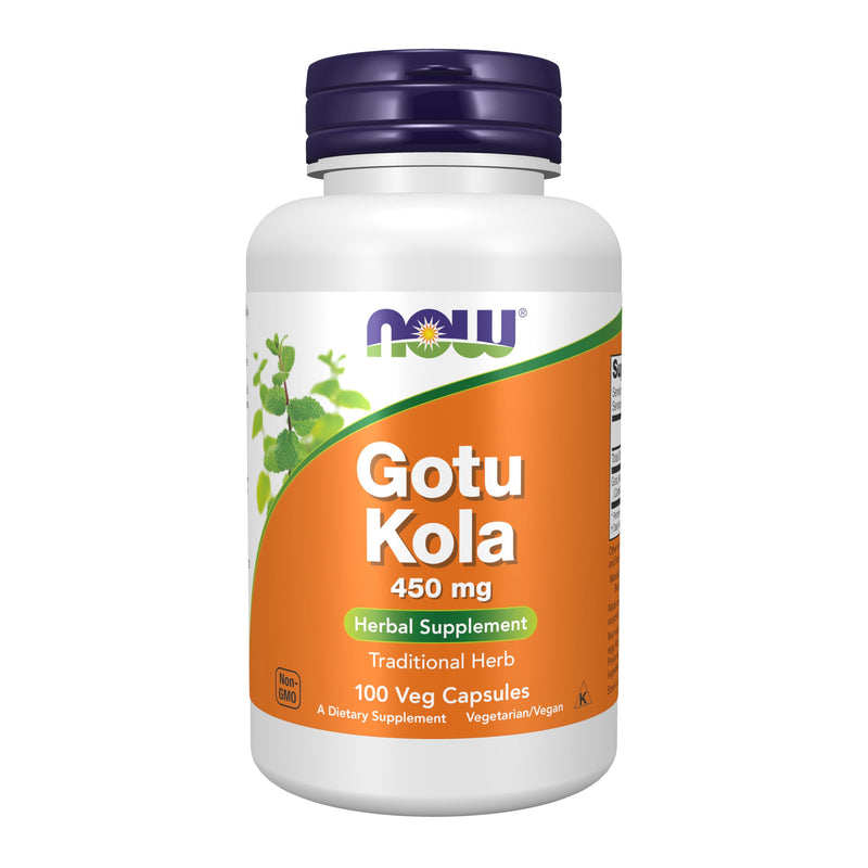 [Australia] - NOW Foods Supplements, Gotu Kola (Centella asiatica) 450 mg, Herbal Supplement, 100 Veg Capsules Unflavored 100 Count (Pack of 1) 