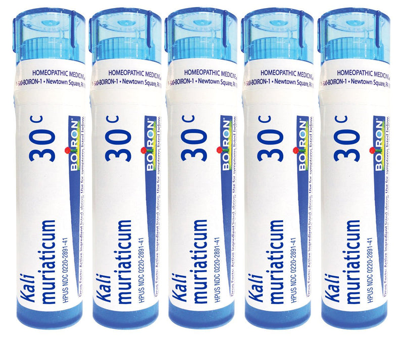 Boiron Kali Muriaticum 30C (Pack of 5), Homeopathic Medicine for Nasal Congestion