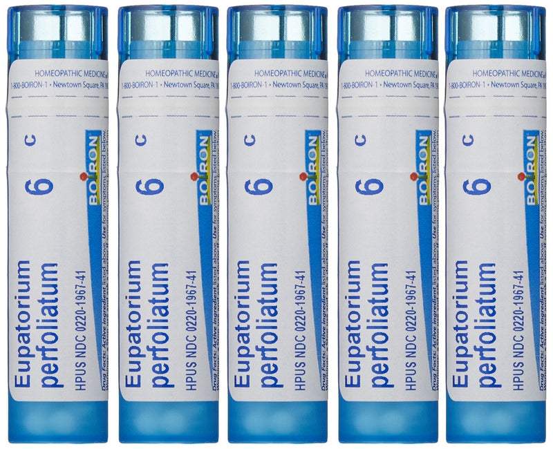 Boiron Eupatorium Perfoliatum 6C, Homeopathic Medicine for Stiffness and Bone Pain (Pack of 5)