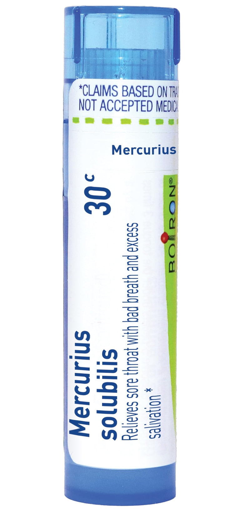 Boiron Mercurius Solubilis 30C (Pack of 5 80-Pellet Tubes), Homeopathic Medicine for Sore Throat