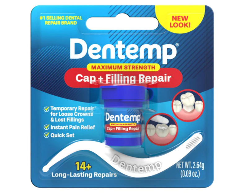 [Australia] - Dentemp Maximum Strength Lost Fillings and Loose Caps Repair, Pack of 6 