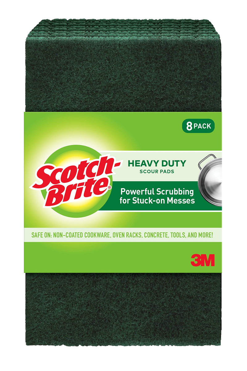 [Australia] - Scotch-Brite Heavy Duty Scour Pads, Great For The Kitchen, Garage and Outdoors, 8 Pads Standard 