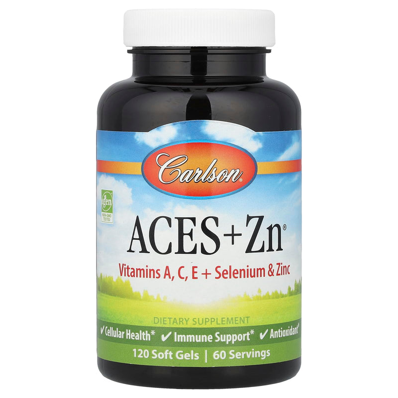 [Australia] - Carlson - ACES + Zn, Vitamins A, C, E + Selenium & Zinc, Cellular Health & Immune Support, Antioxidant, 120 Softgels 