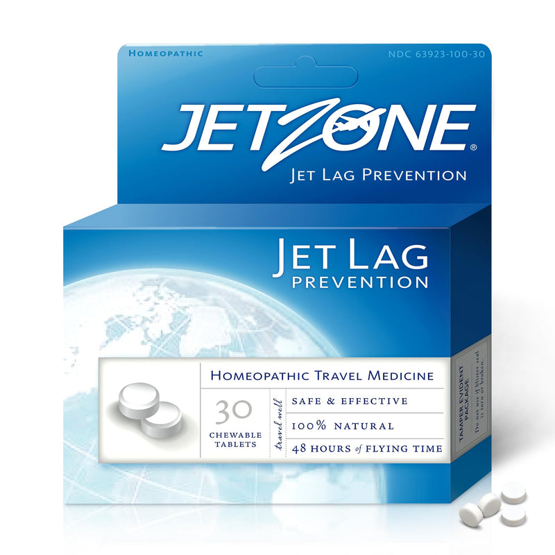 [Australia] - Jet Lag Remedy - Homeopathic Travel Aid – Trusted for Over 15 Years - Boost Immune Health – Circadian Rhythm Sleeplessness – Exhaustion – Tired - Sleep – 48 Hours Flying Time - 30 Chewables 