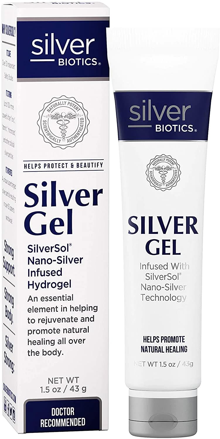 [Australia] - American Biotech Labs Silver Biotics Colloidal Silver Gel Nano-Silver 20 PPM Soothing Skin Gel | Versatile 1.5 oz Gel for Skin Comfort and Wellness 1.5 Ounce (Pack of 1) 