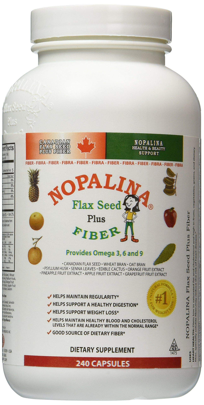 [Australia] - Nopalina Flax Seed Plus Capsules 240 Capsules 