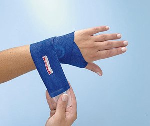 CarpalGard, size:Med/Lge Left Blue, Latex-free