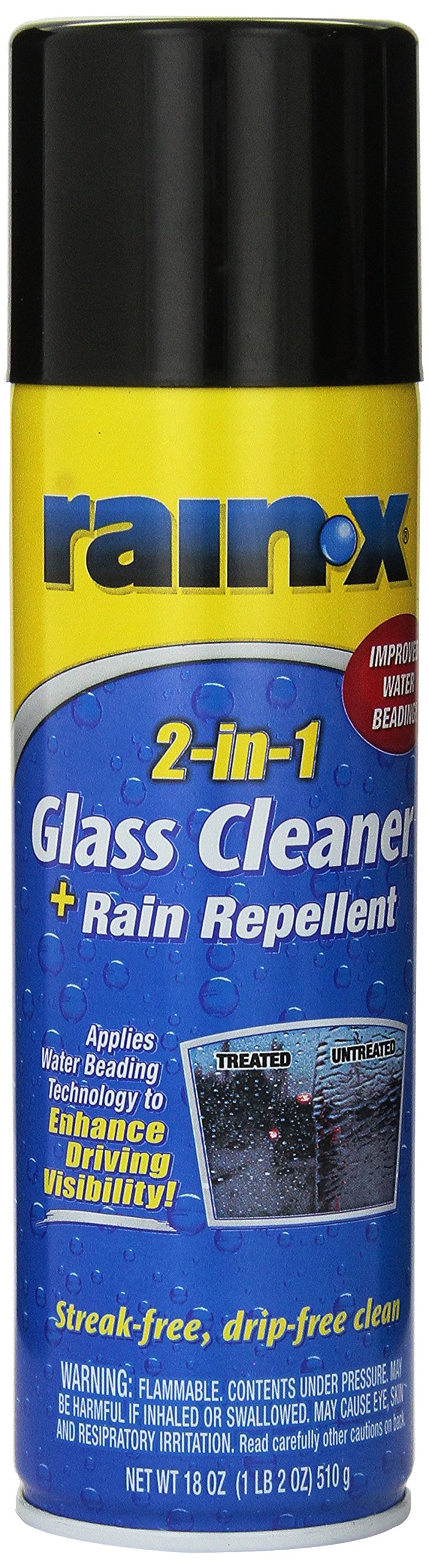 [Australia] - Rain-X 5080233 2-In-1 Glass Cleaner Plus Rain Repellent, 18 Ounce , BLUE 1.13 Pound (Pack of 1) 