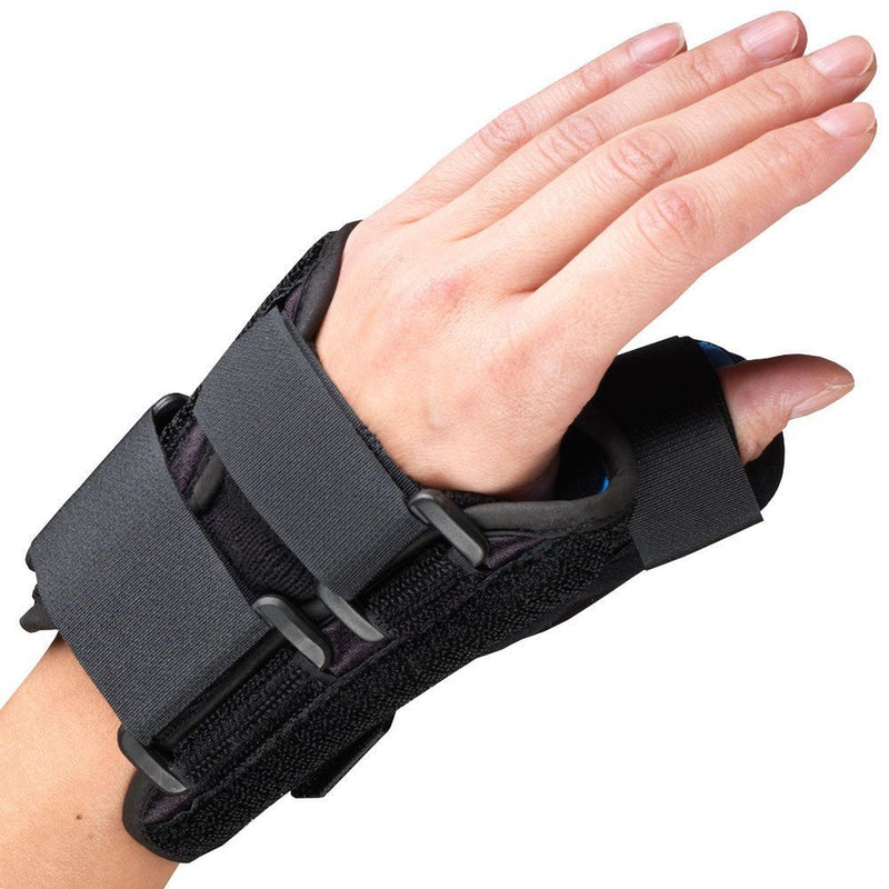 OTC OTC Wrist-Thumb Splint, 6-Inch Petite or Youth Size, Lightweight Breathable, Medium Medium (Pack of 1) 6 Inch (Left Hand)