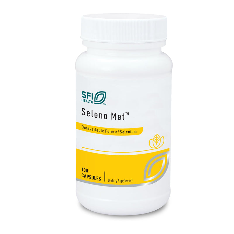 [Australia] - Klaire Labs Seleno Met - 200mcg Selenium as Hypoallergenic Selenomethionine, Bioavailable Antioxidant Support with No Yeast, Dairy & Gluten-Free (100 Capsules) 