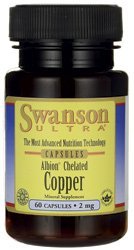 [Australia] - Swanson Albion Chelated Copper 2 Milligrams 60 Capsules 1 