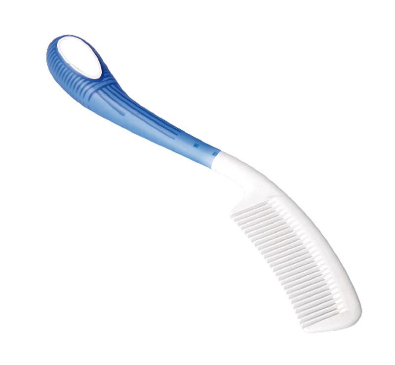 [Australia] - Etac Beauty Comb – Long Handle Hair Comb with Curved Grip for Comfort & Control, Ergonomic Non-Slip Handle, Adaptive Equipment for Easy Hair Combing – Long Handled Comb (14.5 inches) 