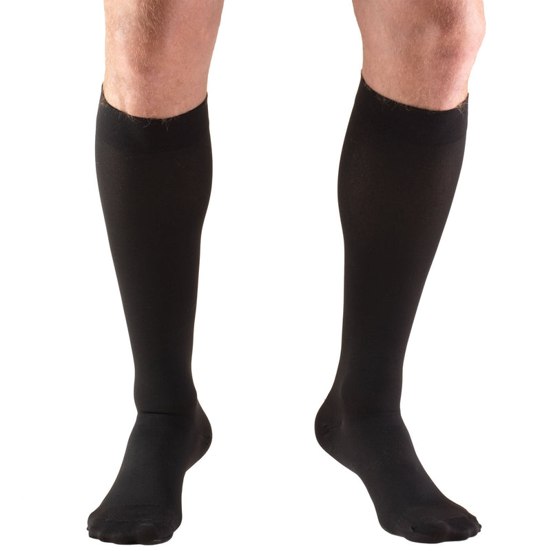 [Australia] - Truform 30-40 mmHg Compression Stockings for Men and Women, Knee High Length, Closed Toe, Black, Medium Medium (1 Pair) 
