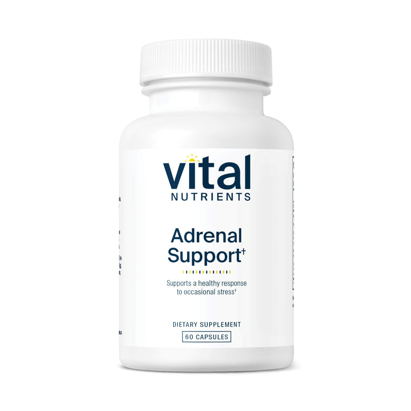 [Australia] - Vital Nutrients Adrenal Support | Adrenal Support Supplements for Gland Function and Cortisol Management | Supports Energy and Stress Levels | Gluten, Dairy, Soy Free | 60 Capsules 60 Count (Pack of 1) 