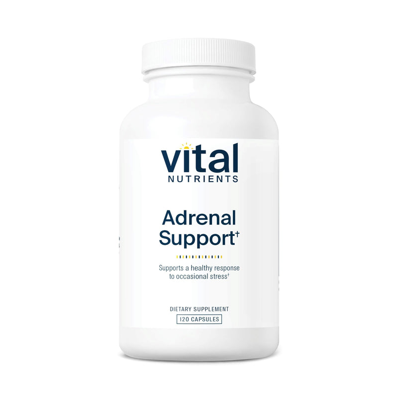 [Australia] - Vital Nutrients Adrenal Support | Adrenal Support Supplements for Gland Function and Cortisol Management | Supports Energy and Stress Levels | Gluten, Dairy, Soy Free | 120 Capsules 120 Count (Pack of 1) 