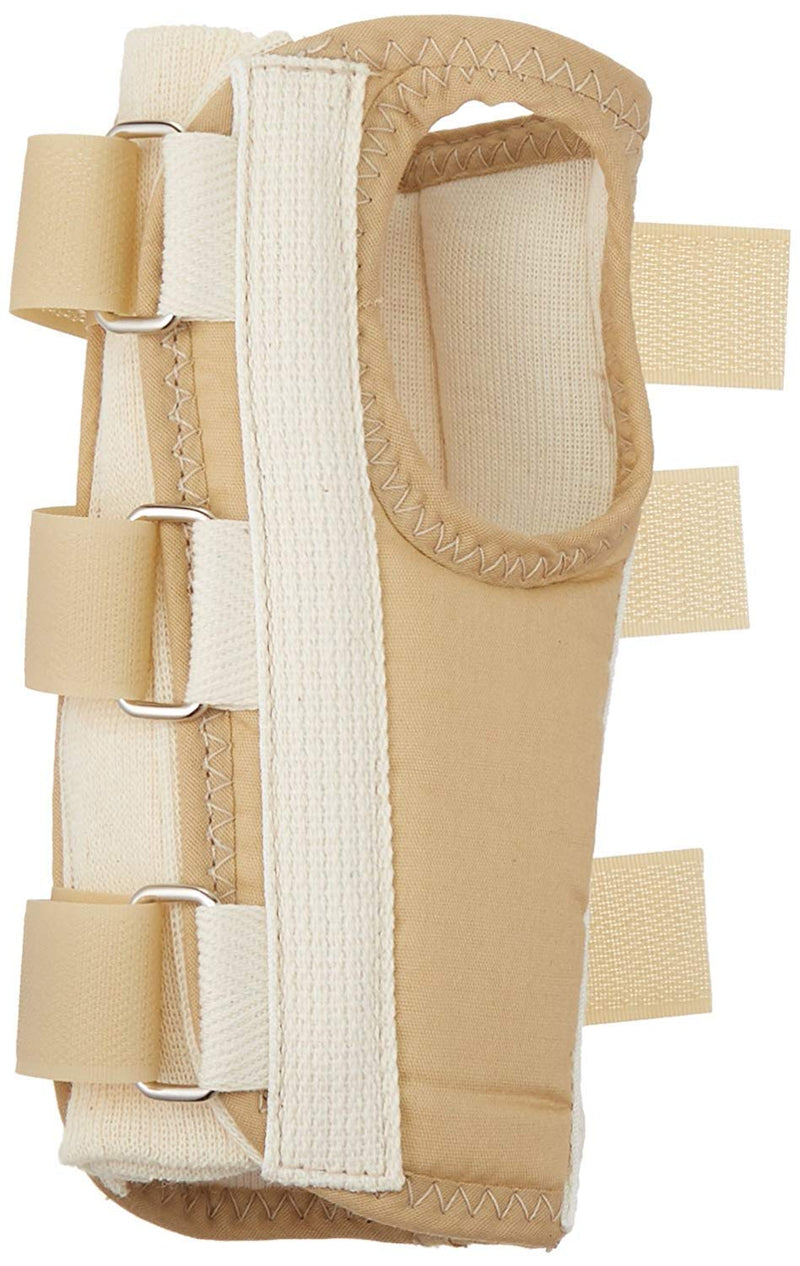 [Australia] - Rolyan Regular Length Enlarged Thumb Hole D-Ring Wrist Braces, Left, Small, Fixed Position Stabilizer Brace with Secure Closure for Immobilization, Recovery Treatment for Arthritis, Tendonitis 
