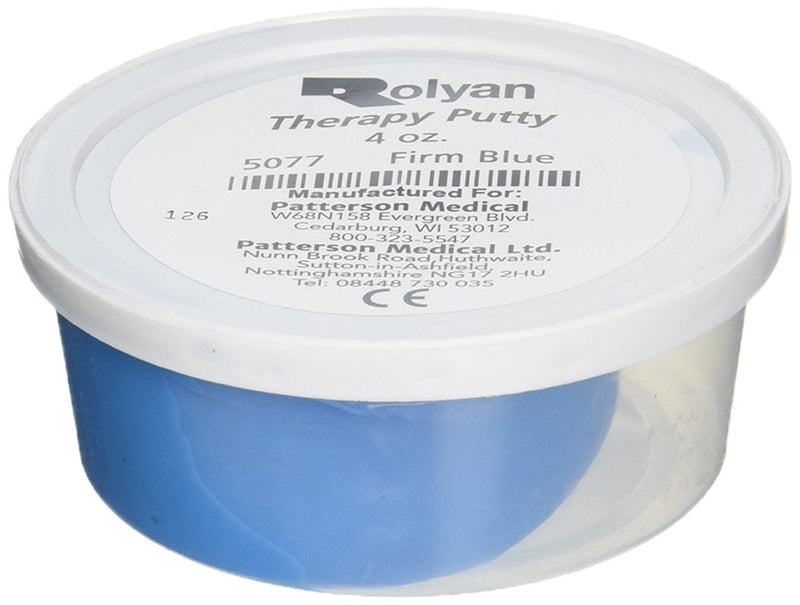 [Australia] - Sammons Preston Therapy Putty, Therapeutic Hand Exerciser, Theraputty for Finger and Hand Rehabilitation, Exercise Putty to Improve Hand Grip Strength, Occupational Therapy, 4 Ounce, Firm, Blue 4 Ounces Blue - Firm 