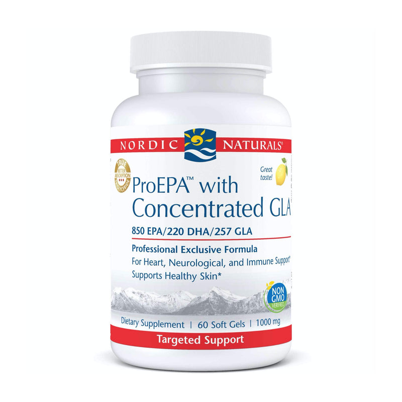 [Australia] - Nordic Naturals ProEPA with Concentrated GLA, Lemon - 60 Soft Gels - 1217 mg Omega-3 + 257 mg GLA - Heart, Neurological & Immune Support, Healthy Skin - Non-GMO - 30 Servings 