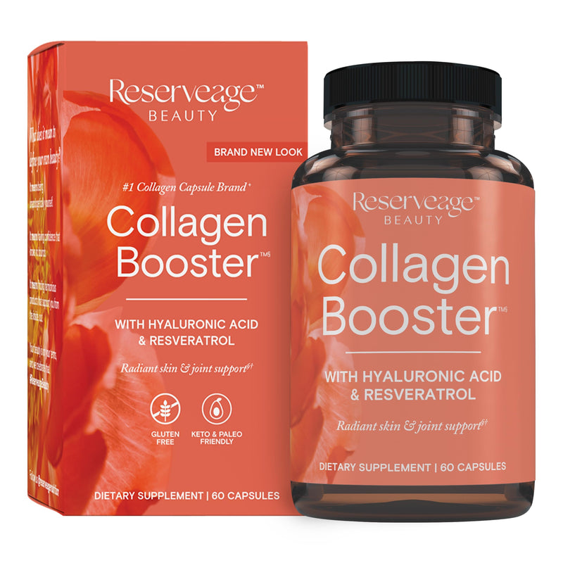 Reserveage Beauty Collagen Booster - Supplement for Skincare & Joint Health - Supports Healthy Collagen Production for Women - 60 Capsules (30 Servings) 60 Count (Pack of 1)