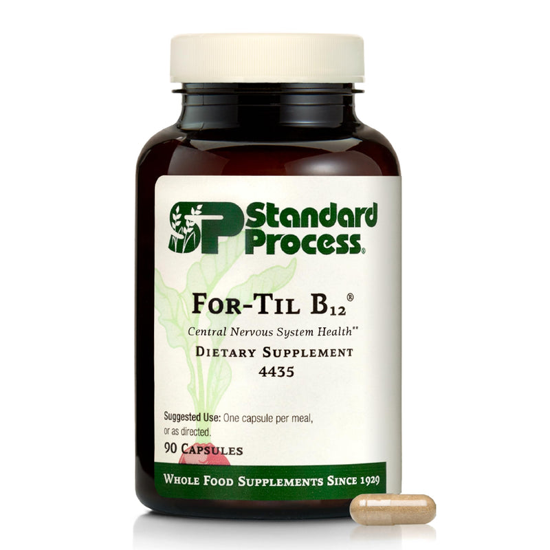 Standard Process for-Til B12, Vitamin B12 Supplement, 90 Capsules | Supports Brain and Nervous System, Immune Health and Cellular Function, Non-Dairy and Non-Soy Supplement