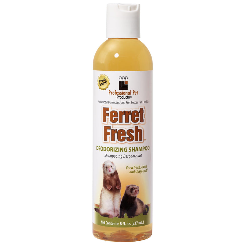 PPP Ferret Fresh Deodorizing Shampoo for Ferrets - Powerful Deep Cleaning Solution for Clean & Soft Fur - Piña Colada Scent - 8 fl oz - PawsPlanet Australia