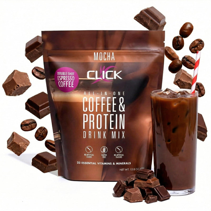 Mocha - Protein Coffee Drink - Double Shot Espresso, Hot and Cold - 15.8 oz | All-in-one protein and coffee meal replacement, 23 essential vitamins, Great hot or cold, Double shot espresso flavor, Potent Mocha 15.8 Ounce (Pack of 1)