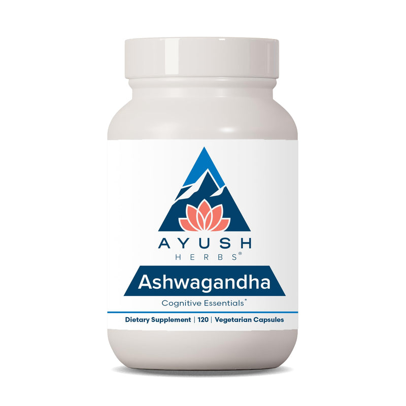 [Australia] - Ayush Herbs Ashwagandha, Ayurvedic Cognitive Support Supplement, Ashwagandha Herbal Supplement, 120 Vegetarian Capsules 