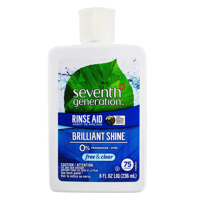 [Australia] - Seventh Generation Rinse Aid Free and Clear -- 8 fl oz, Packaging May Vary 8 Fl Oz (Pack of 1) Unscented 