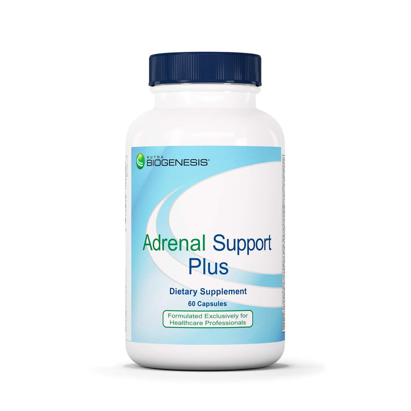 Nutra Biogenesis Adrenal Support Supplement for Women & Men, 60 Capsules | Adrenal Complex with Pregnenolone, DHEA & Herbs for Daily Calm, Energy & Focus