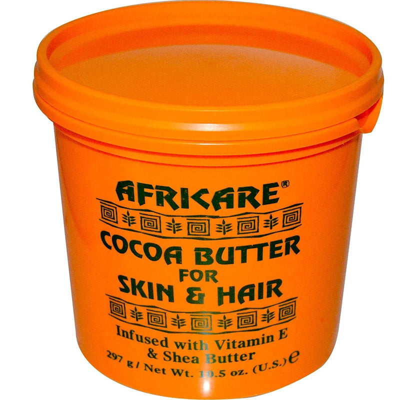 COCOCARE - Africare Cocoa Butter 10.5 Oz - for Skin and Hair - Enriched With Vitamin E and Shea Butter