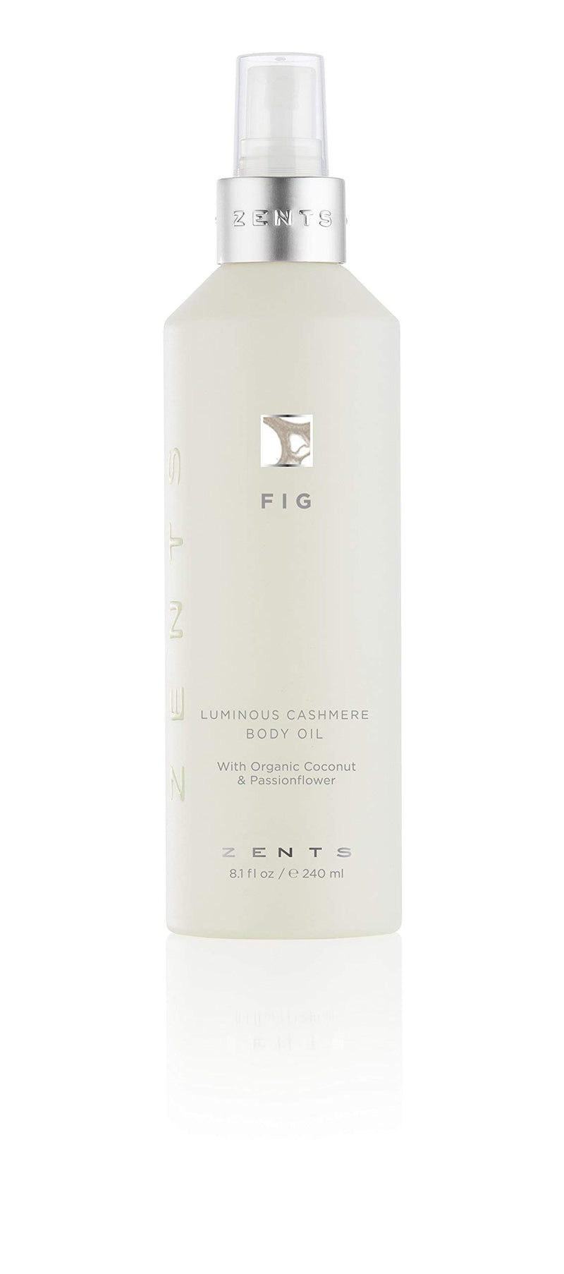 Zents Luminous Cashmere Body Oil (Fig Fragrance) 8 fl oz | Moisturizing Body Oil with Vitamin E & Organic Coconut Oil, Softens & Smooths Skin Fig