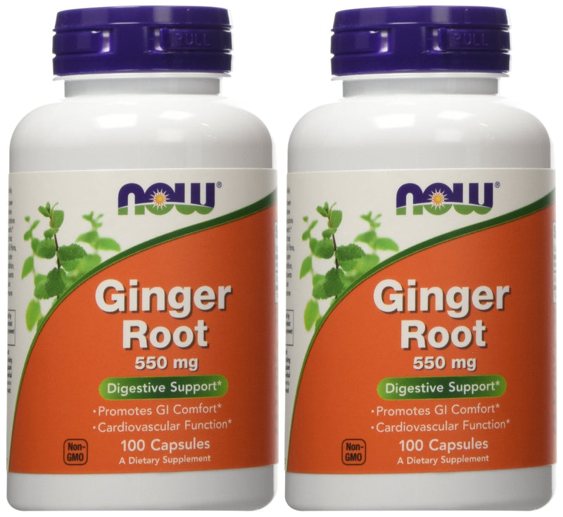 [Australia] - Ginger Root 550mg 100 Capsules (Pack of 2) 