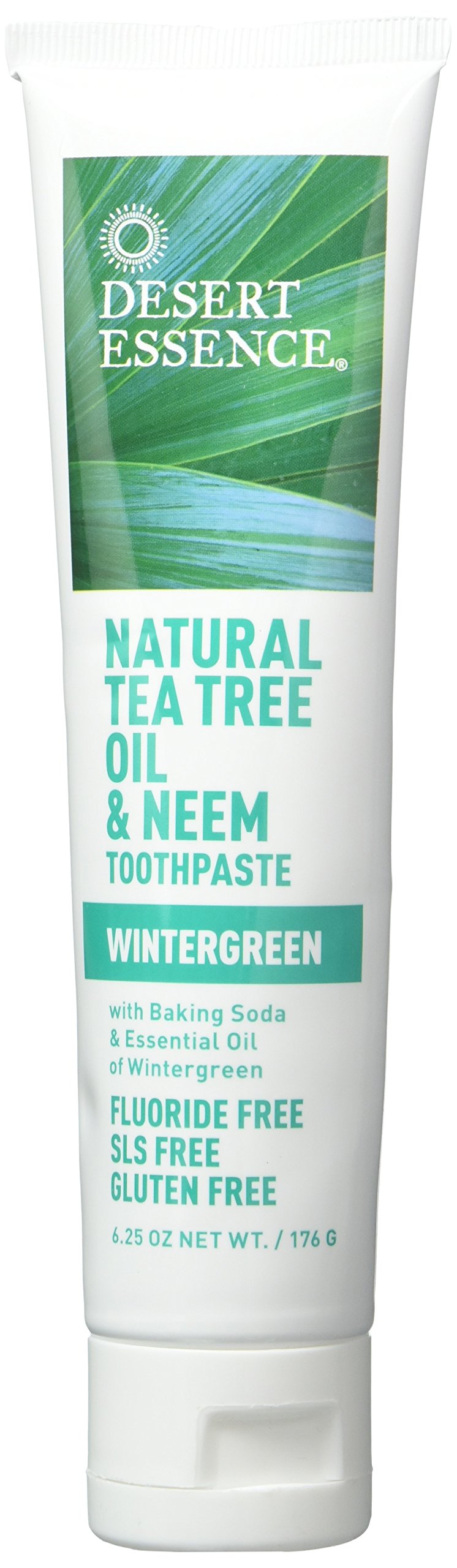 [Australia] - Desert Essence Natural Tea Tree Oil Wintergreen Toothpaste, 6.25 Ounce - 2 per case. 6.25 Ounce (Pack of 2) 