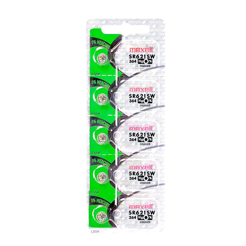 [Australia] - Maxell Watch Battery Button cell SR621SW SR-621SW 364 (Pack of 5) 