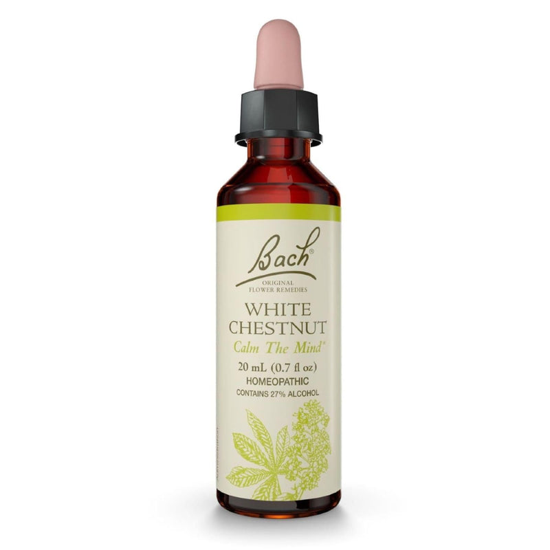 [Australia] - Bach Original Flower Remedies, White Chestnut - Calm The Mind - Natural Homeopathic Flower Essence for Emotional Balance - Vegan, Gluten Free, Sugar Free - 20mL Dropper 