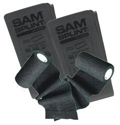 [Australia] - SAM® SPLINT COMBO PACK (2 GRAY 36" FLAT SAM SPLINTS & 2 BLACK COHESIVE WRAP) 