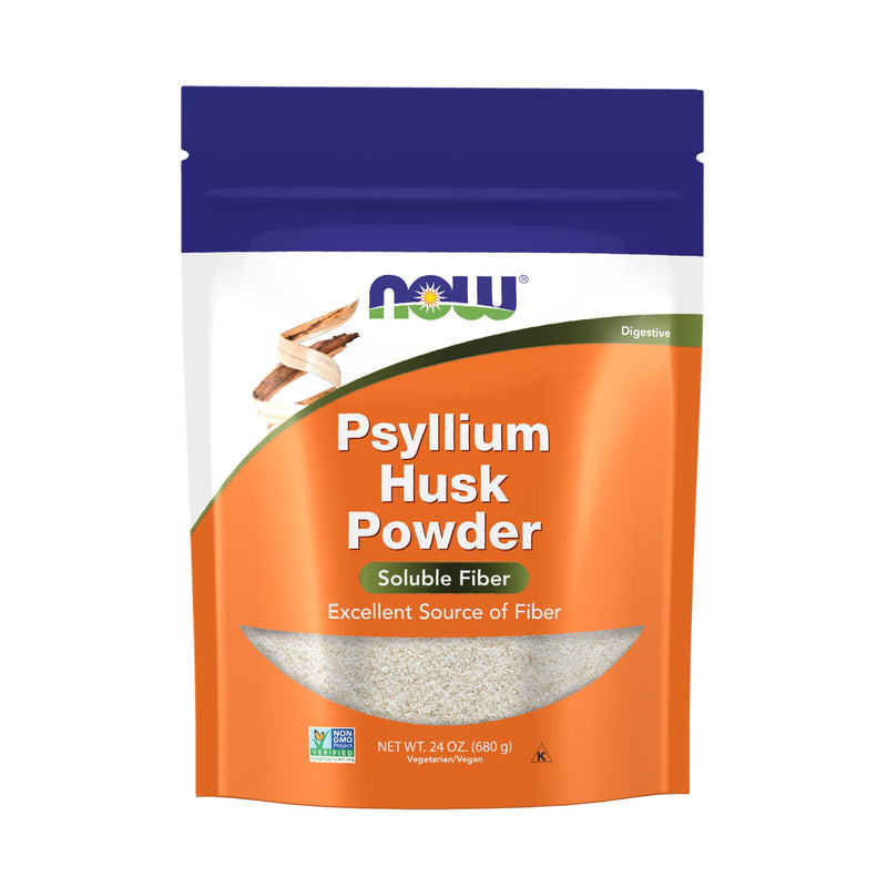 NOW Foods Supplements, Psyllium Husk Powder, Non-GMO Project Verified, Soluble Fiber, 24-Ounce 1.5 Pound (Pack of 1)