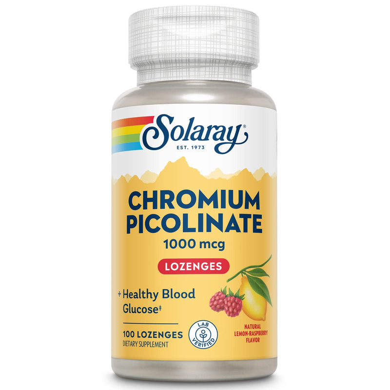 [Australia] - Solaray Chromium Picolinate Lozenges 1000mcg, | 100 Count 