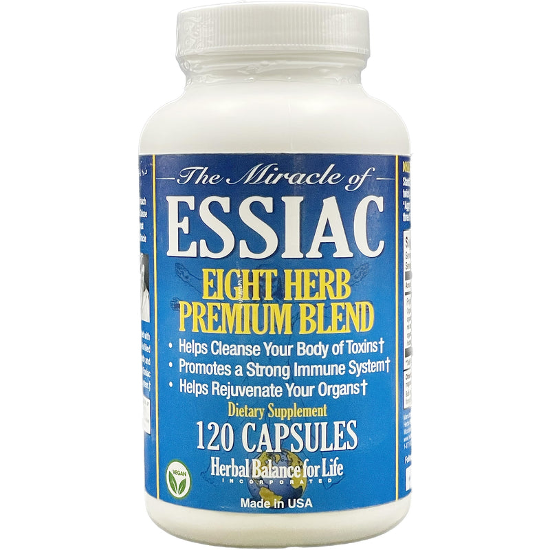 [Australia] - Organic Essiac Tea 8 Herb Capsules, 3199 mg per Serving - 120 Capsules, with Sheep Sorel Roots, More Potent 8-herb Essiac Tea Formula by Nurse Rene Caisse & Dr. Charles Brusch in 1950s 120 Count (Pack of 1) 