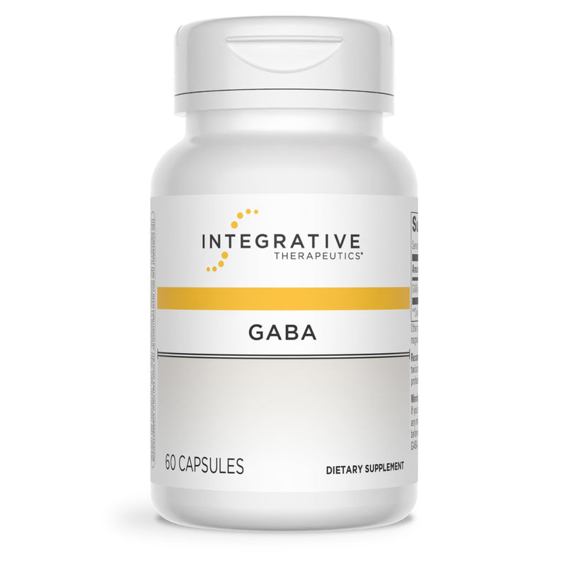 Integrative Therapeutics GABA - Brain Health Supplement that Supports Nerve Cell Function* - Support Neurochemical Balance & Neurotransmitter Production* - Dairy-Free - 60 Capsules (60 Servings) Standard Packaging