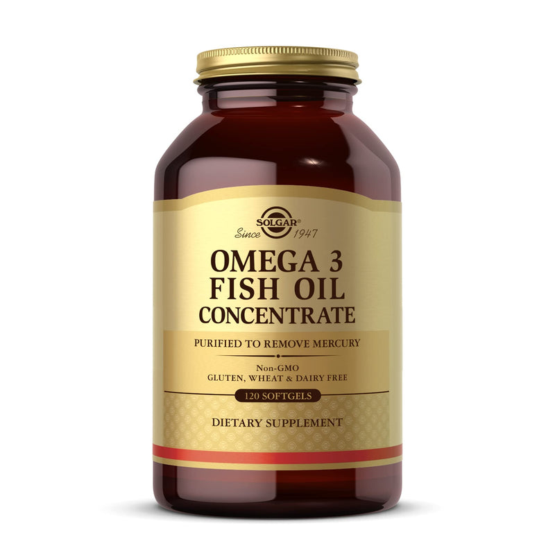 [Australia] - Solgar Omega-3 Fish Oil Concentrate - 120 Softgels - Support for Joint & Metabolic Health - Gluten Free, Non-GMO, Dairy Free - 60 Servings 