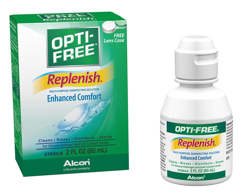 [Australia] - OPTI-FREE Replenish Multi-Purpose Disinfecting Contact Lens Solution, 2 oz (Pack of 6) 