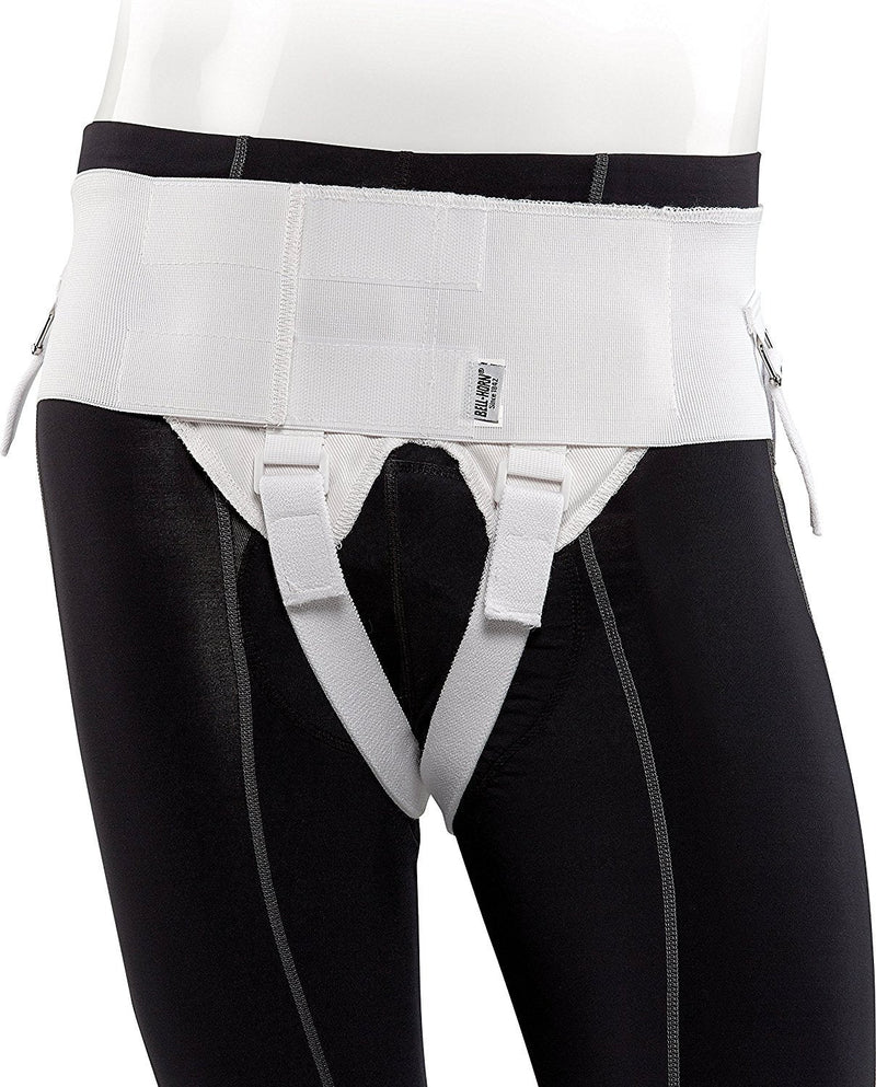 [Australia] - Bell-Horn Deluxe Woven Double Hernia Support Belt, Medium (Waist: 34" - 36") Medium (Waist: 34" - 36") 