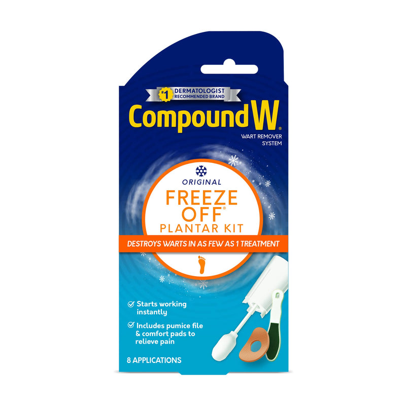 [Australia] - Compound W Freeze Off Plantar Wart Remover Kit, 8 Applications,1 Count (Pack of 1) 