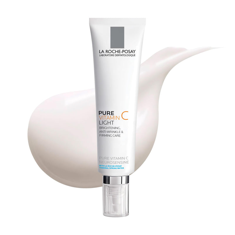 La Roche-Posay Redermic C Vitamin C Face Moisturizer, 1.35oz | Anti-wrinkle face cream with pure vitamin C, hyaluronic acid & glycerin for normal to combination & sensitive skin.