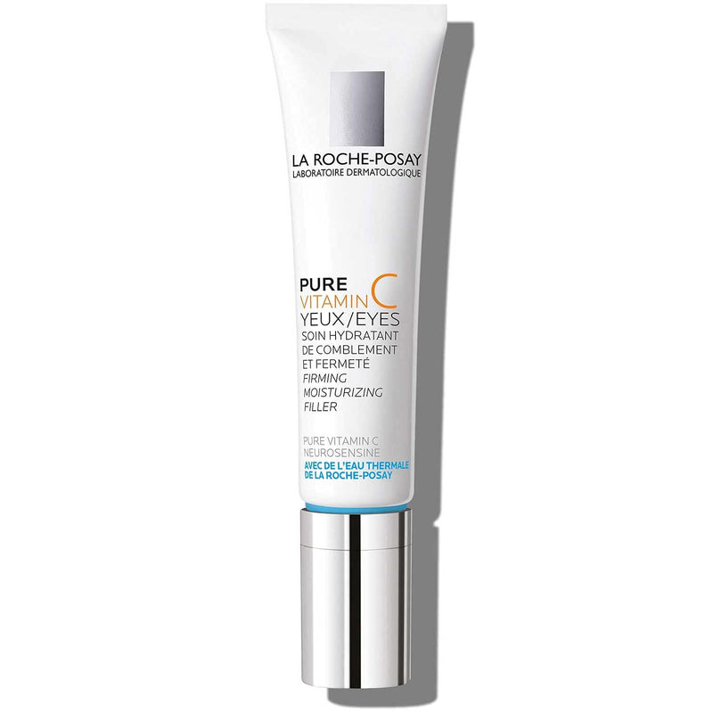 La Roche-Posay Redermic C Vitamin C Eye Cream with Hyaluronic Acid, 0.5oz | Eye cream with Centella Asiatica that helps reduce wrinkles for an anti-aging effect. Suitable for daily use.