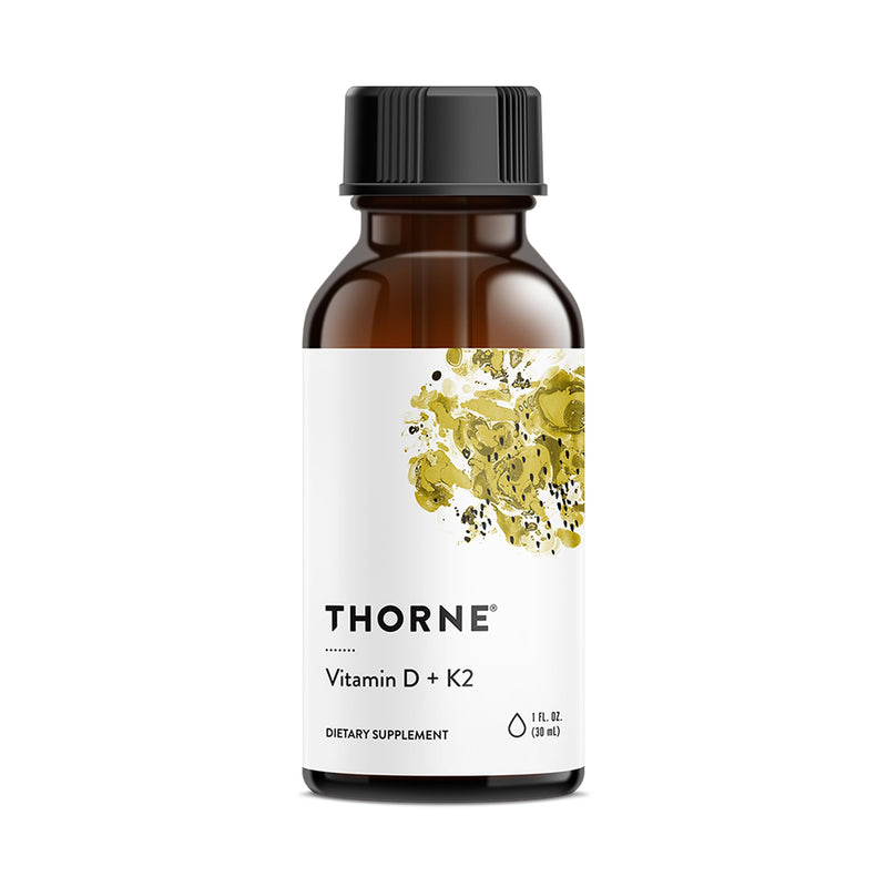 Thorne Vitamin D + K2 Liquid with a Metered Dispenser, 600 Servings