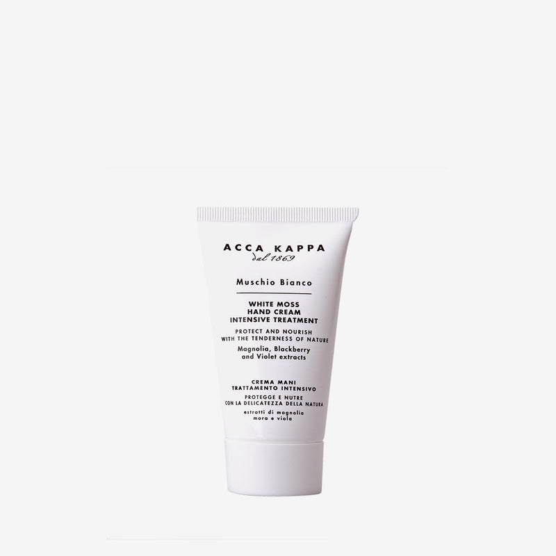 Acca Kappa White Moss Hand Cream 75 mL with Shea Butter and Olive Lipids, Hydrating Hand Cream for Men and Women
