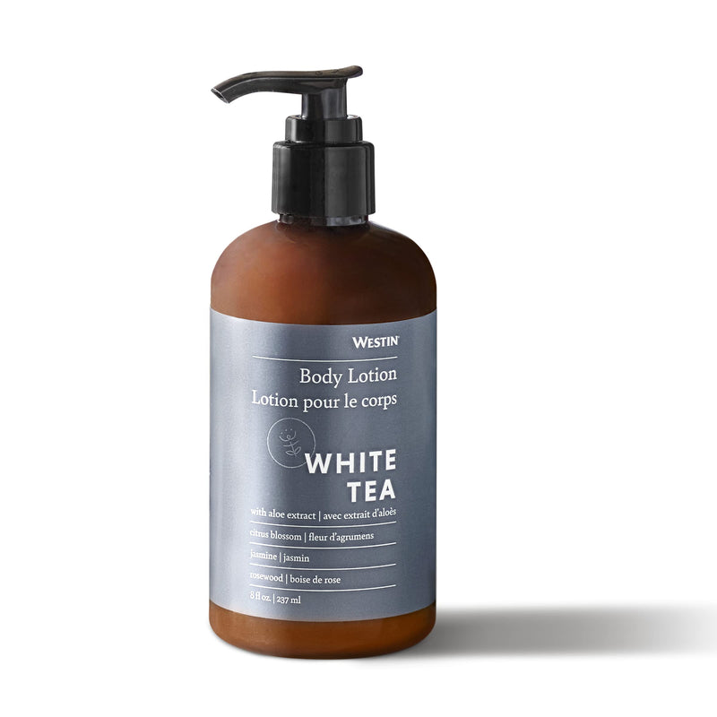 Westin White Tea Aloe Body Lotion | Hotel Spa Cream | Daily Hydration | Hand Lotion Pump | 8 oz Signature Scent Skin Moisturizer 8 Fl Oz (Pack of 1)