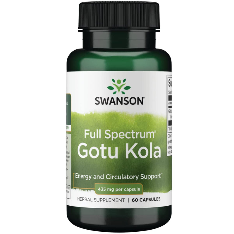 [Australia] - Swanson Gotu Kola 435 Milligrams 60 Capsules 